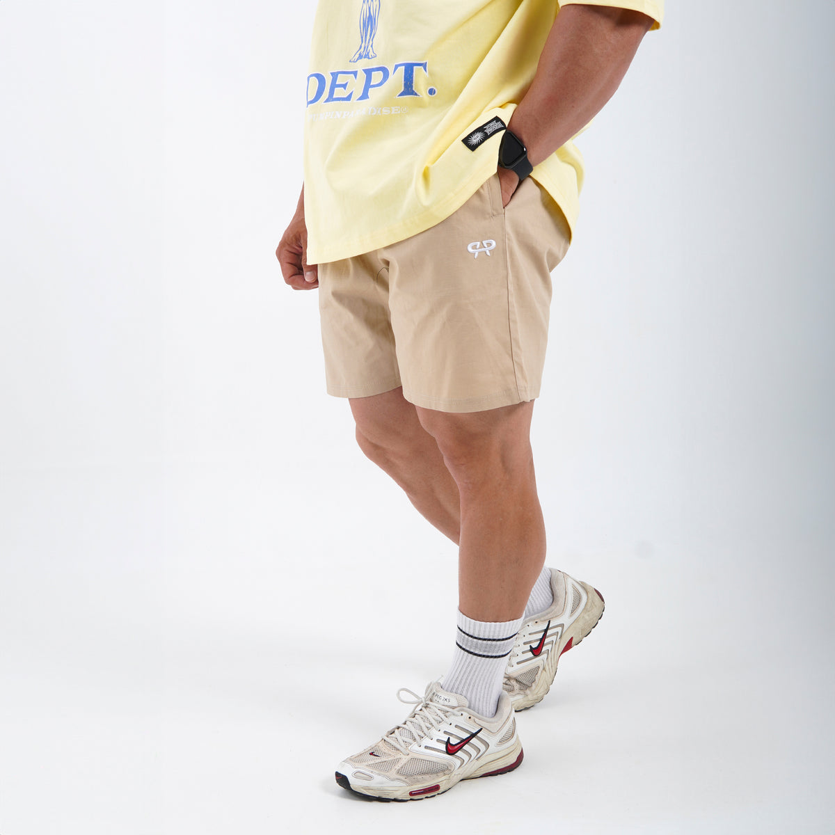 RETRO SHORTS - BEIGE