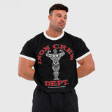 IRON CREW DEPT. - RETRO T-SHIRT BLACK