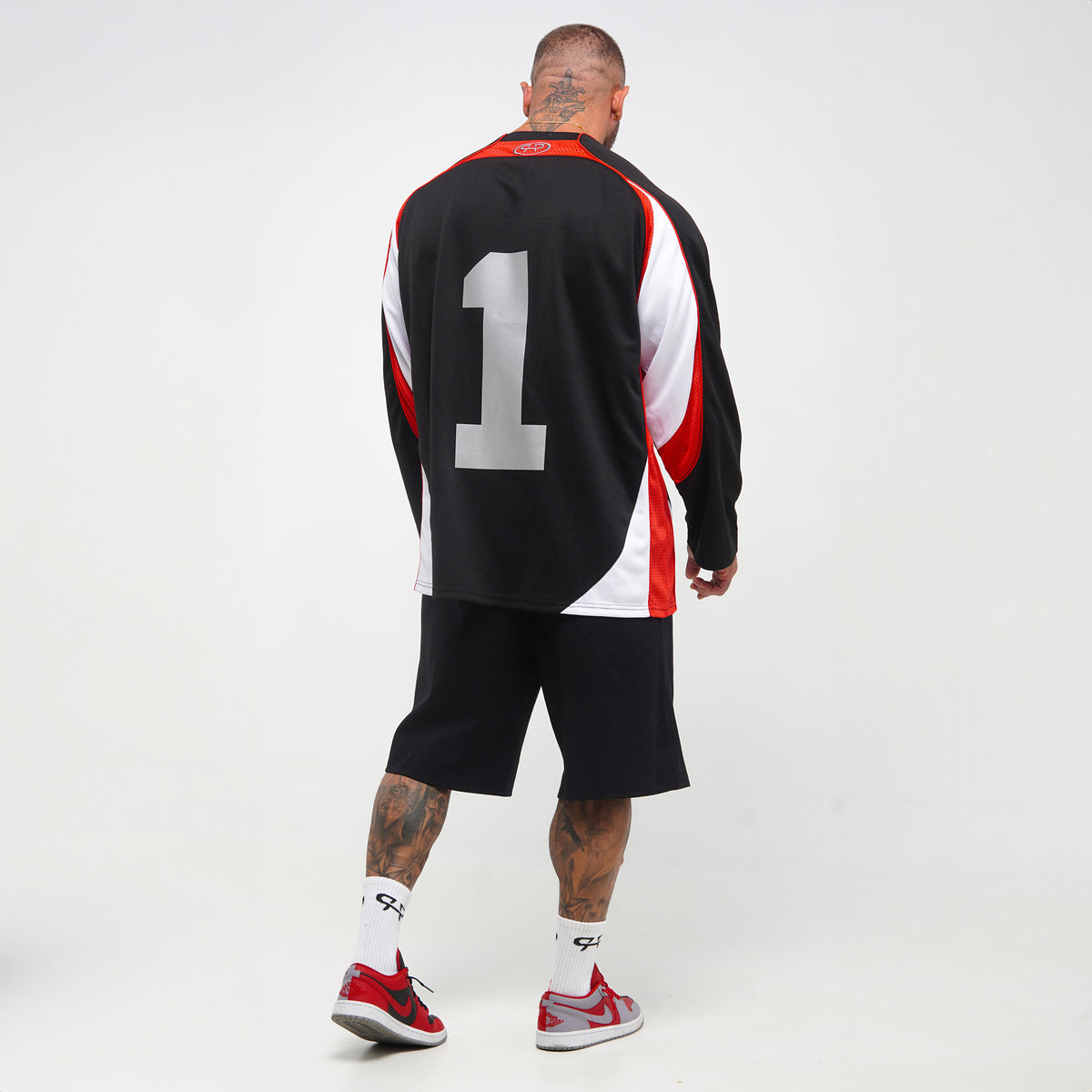 ROYAL LONGSLEEVE JERSEY - BLACK/RED