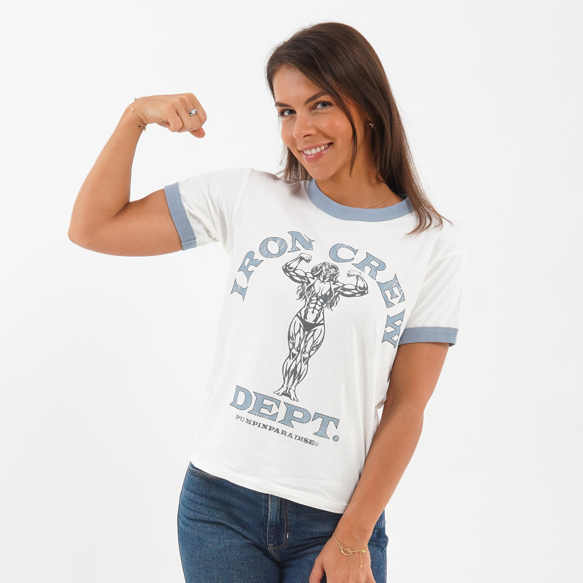 IRON CREW DEPT. - WOMEN’S RETRO T-SHIRT