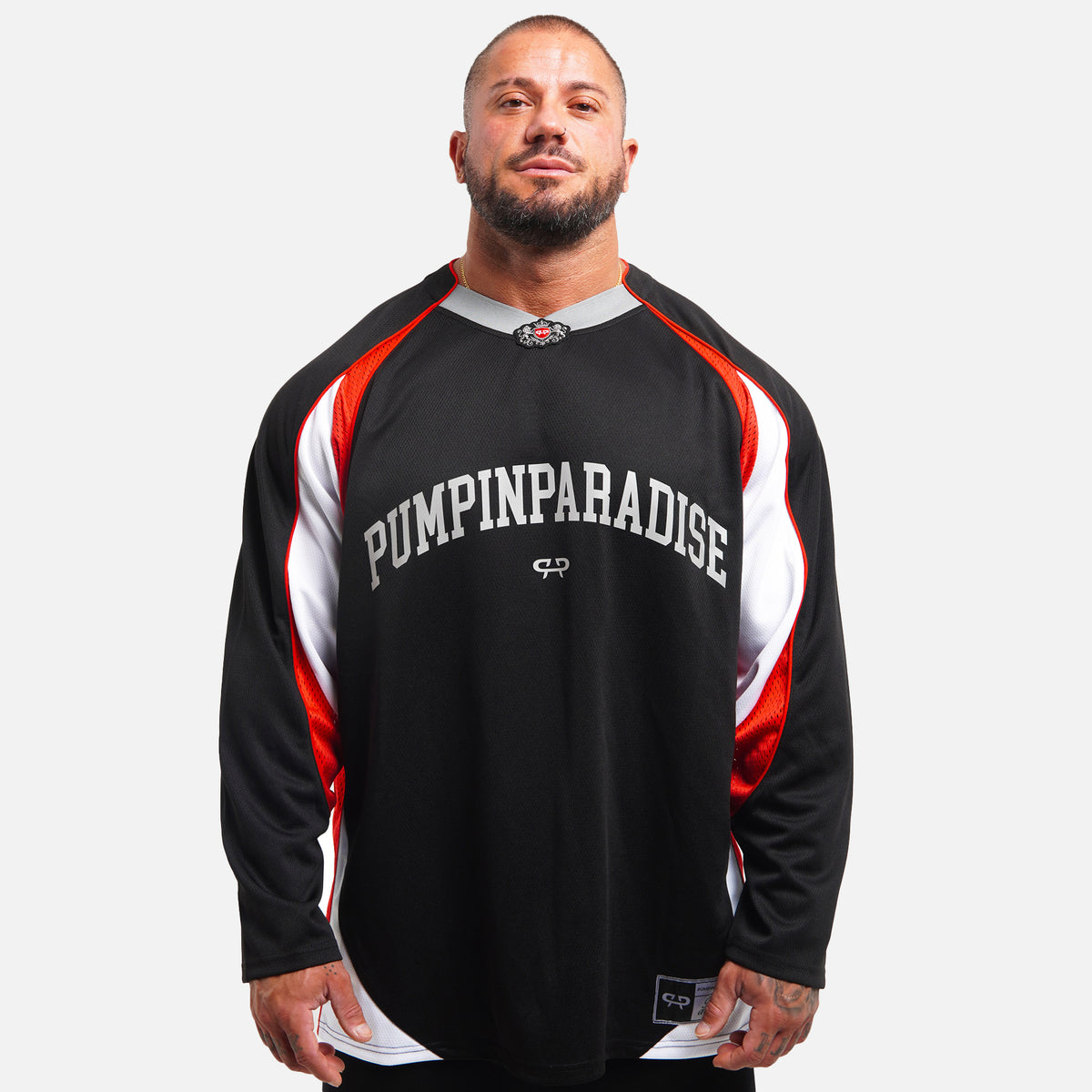 ROYAL LONGSLEEVE JERSEY - BLACK/RED