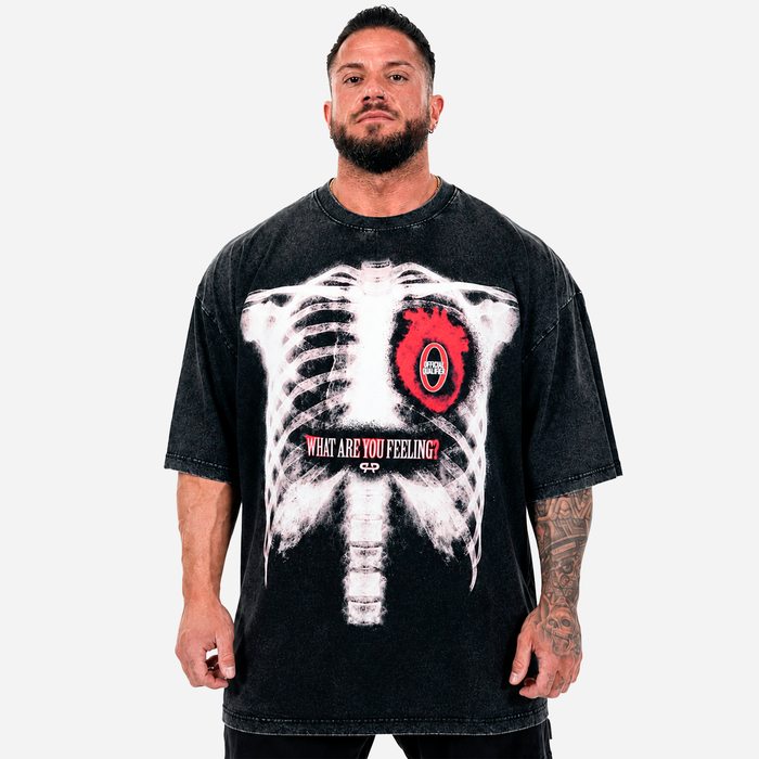WHAT ARE YOU FEELING? - WASHED BLACK OVERSIZE