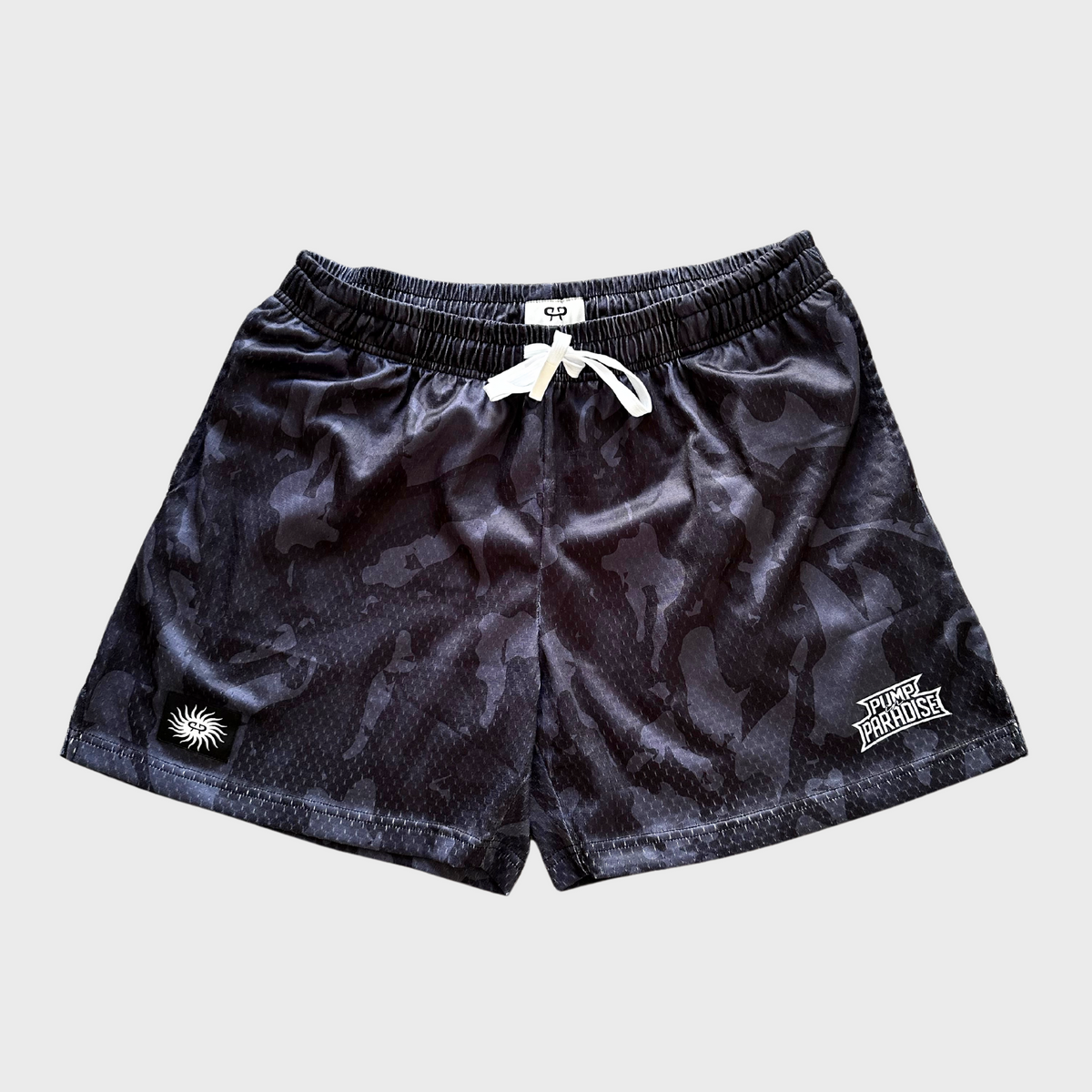 DARK CAMO 5” MESH SHORTS