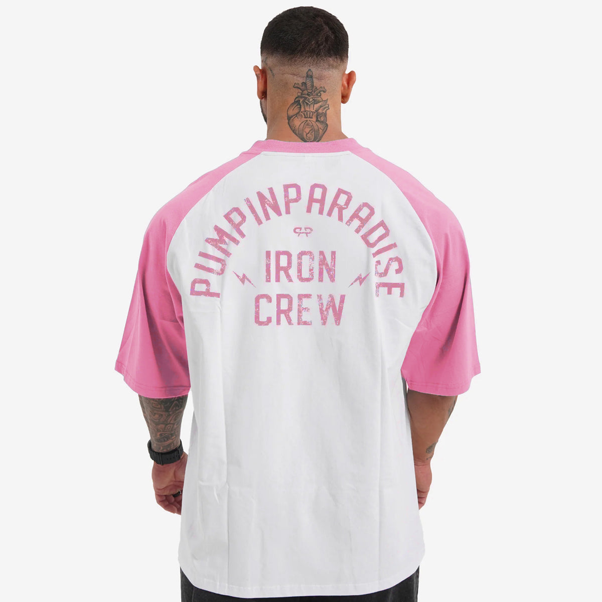 BASEBALL OVERSIZE - PINK/WHITE
