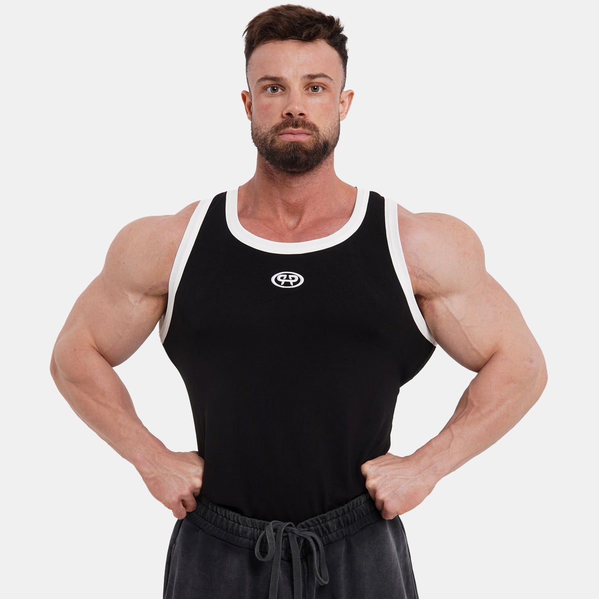 RIBBED TANK TOP - BLACK OG