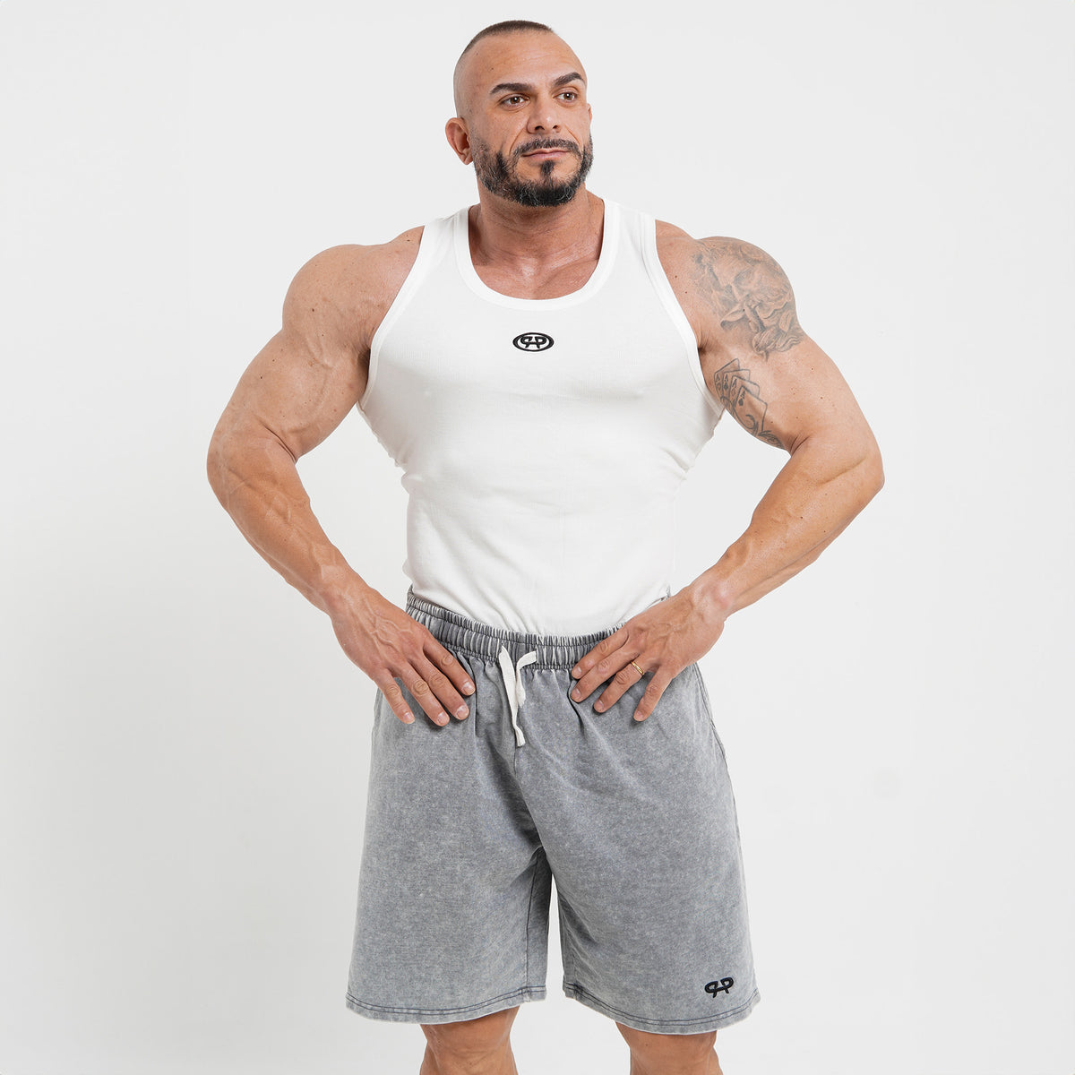 RIBBED TANK TOP - ULTRA WHITE