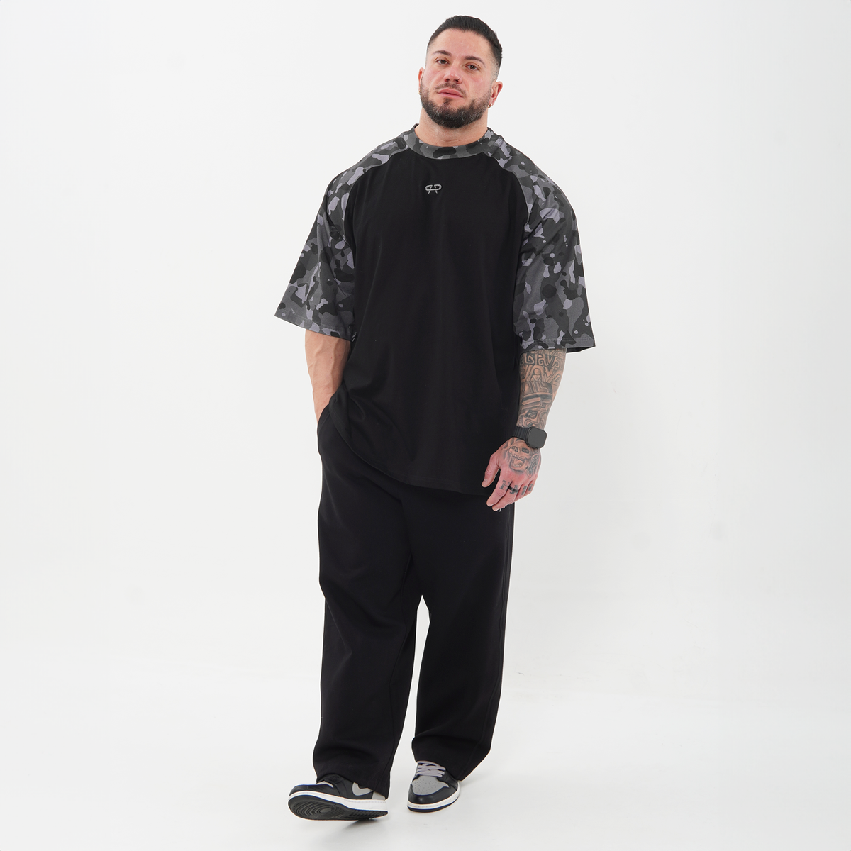 BASEBALL OVERSIZE - BLACK CAMO