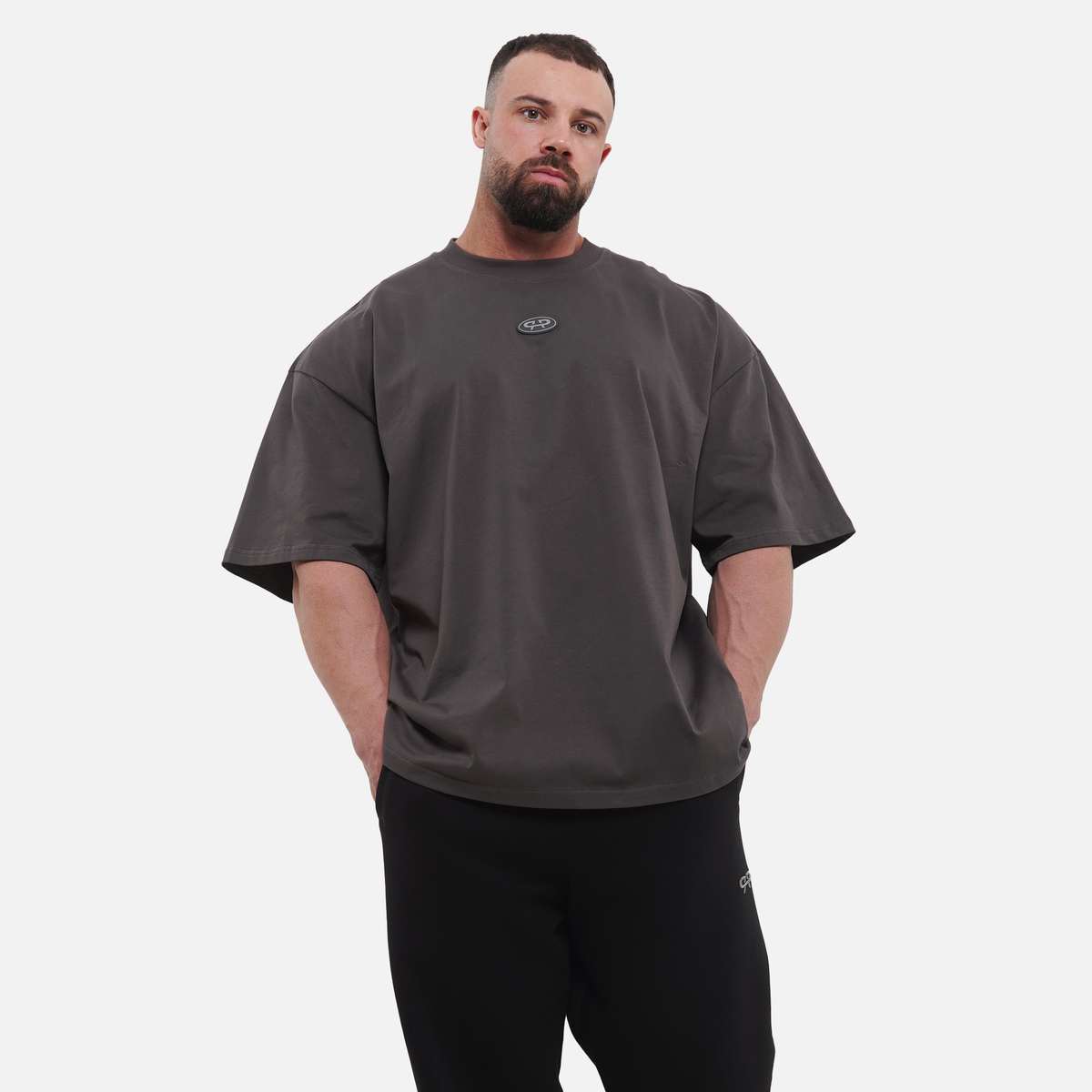 BODYBUILDING ASSOCIATION OVERSIZE - ASH GREY