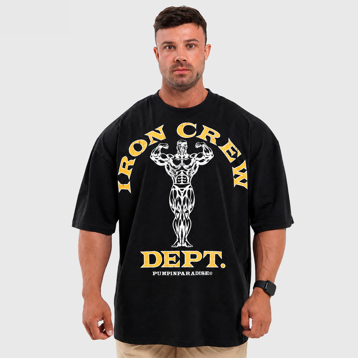 IRON CREW DEPT. OVERSIZE - BLACK/YELLOW