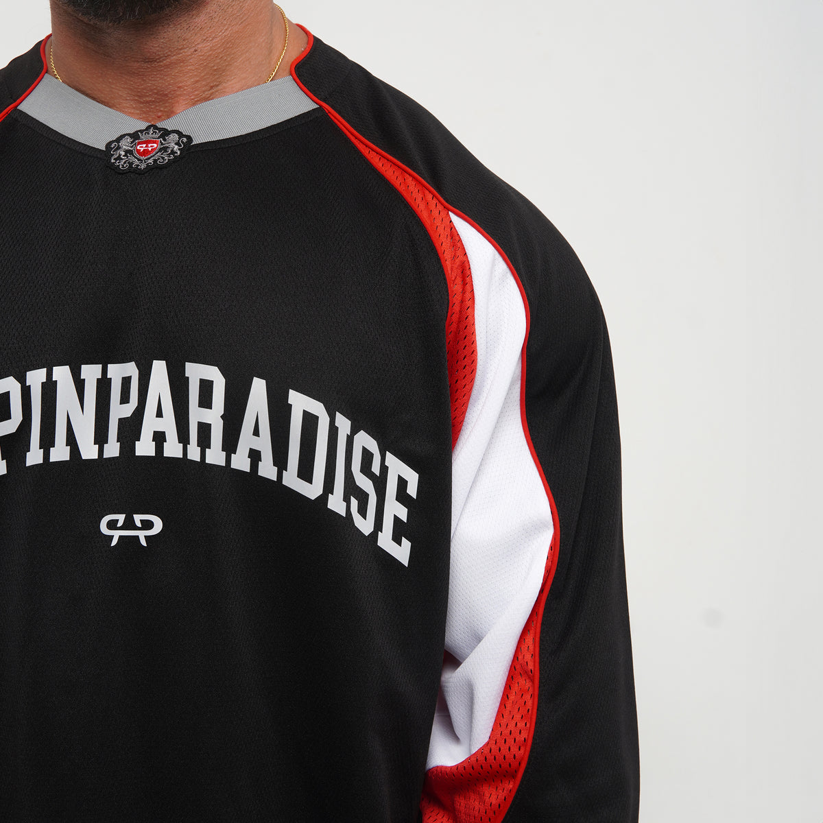 ROYAL LONGSLEEVE JERSEY - BLACK/RED