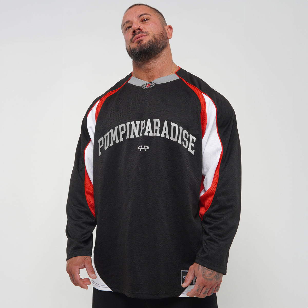 ROYAL LONGSLEEVE JERSEY - BLACK/RED