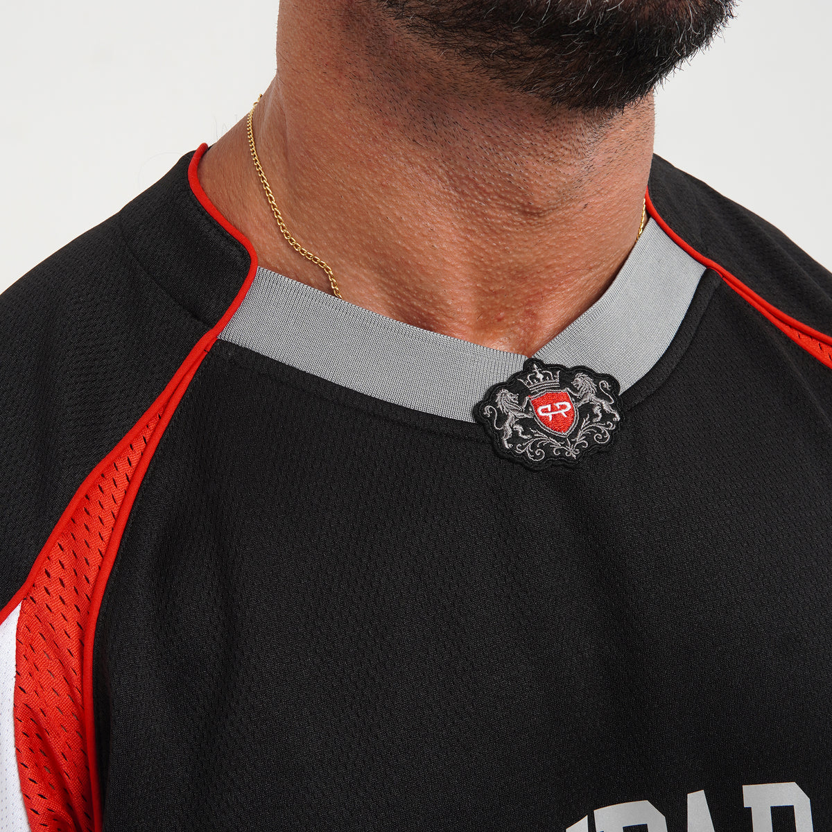 ROYAL LONGSLEEVE JERSEY - BLACK/RED