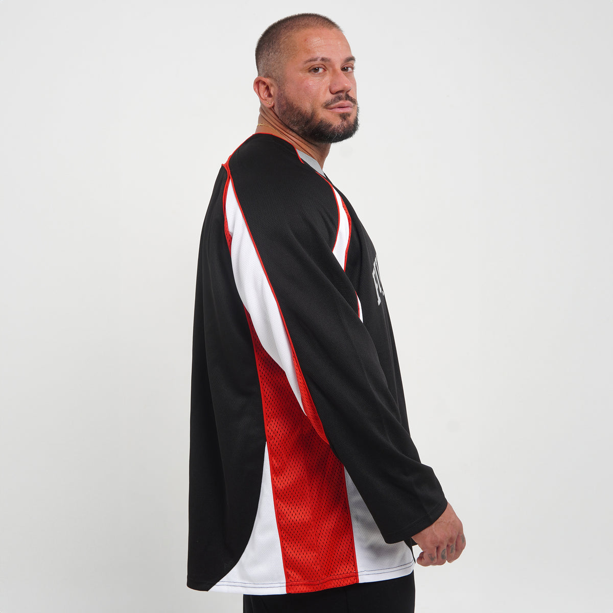ROYAL LONGSLEEVE JERSEY - BLACK/RED