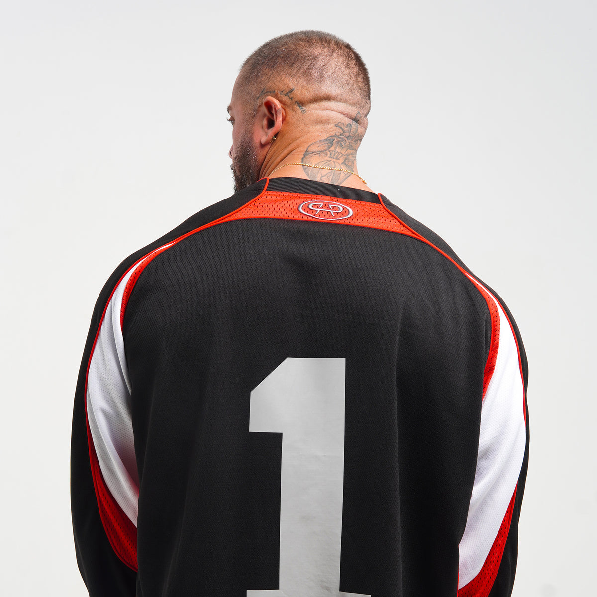 ROYAL LONGSLEEVE JERSEY - BLACK/RED