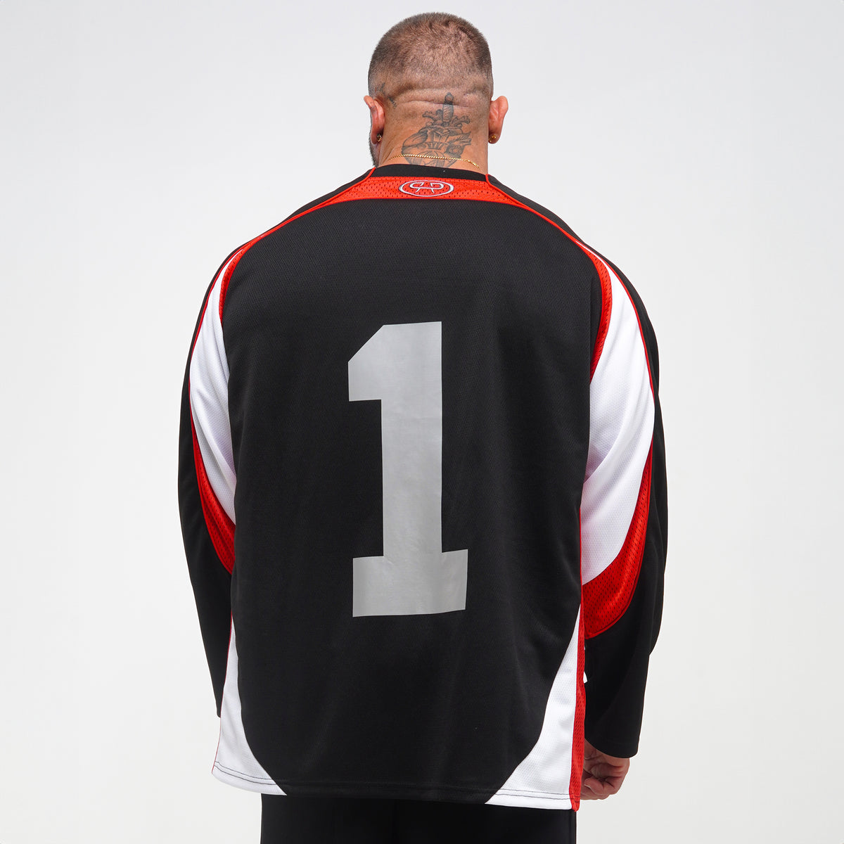 ROYAL LONGSLEEVE JERSEY - BLACK/RED