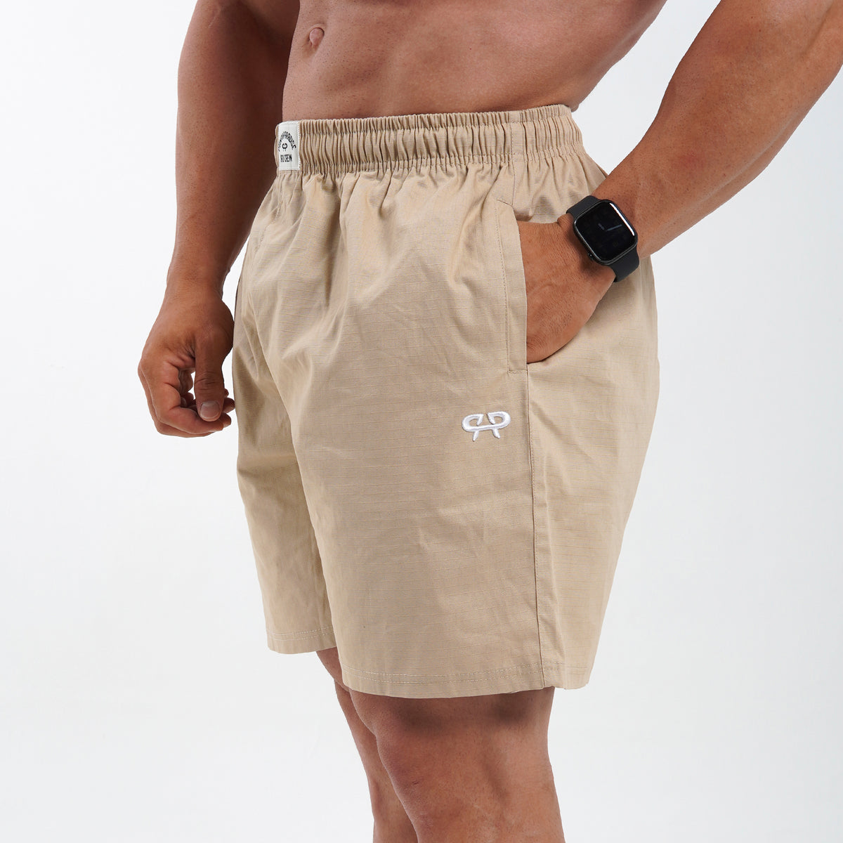 RETRO SHORTS - BEIGE