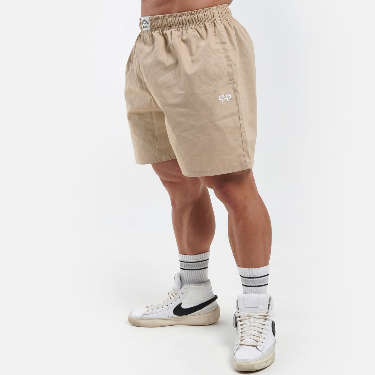 RETRO SHORTS - BEIGE