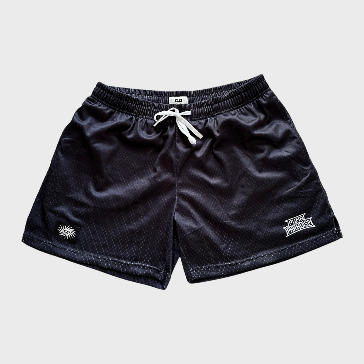 MIDNIGHT BLACK 5” MESH SHORTS