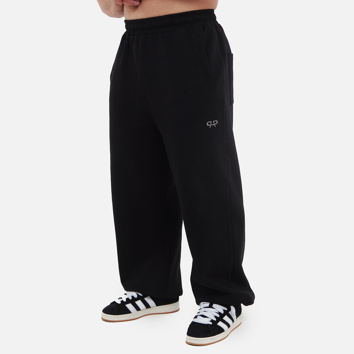 ROYAL BAGGY SWEATPANTS - BLACK