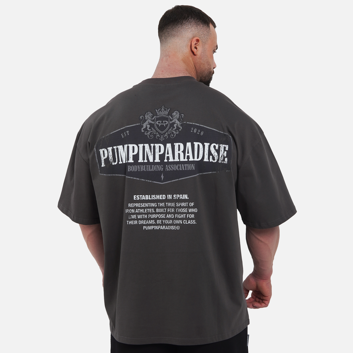 BODYBUILDING ASSOCIATION OVERSIZE - ASH GREY