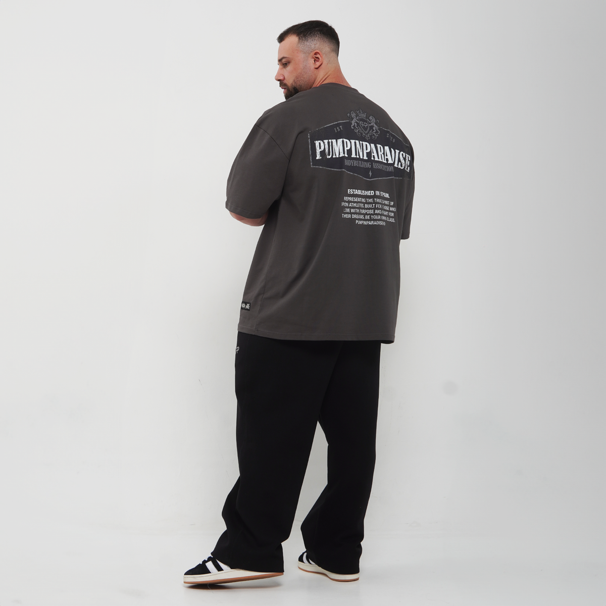 BODYBUILDING ASSOCIATION OVERSIZE - ASH GREY