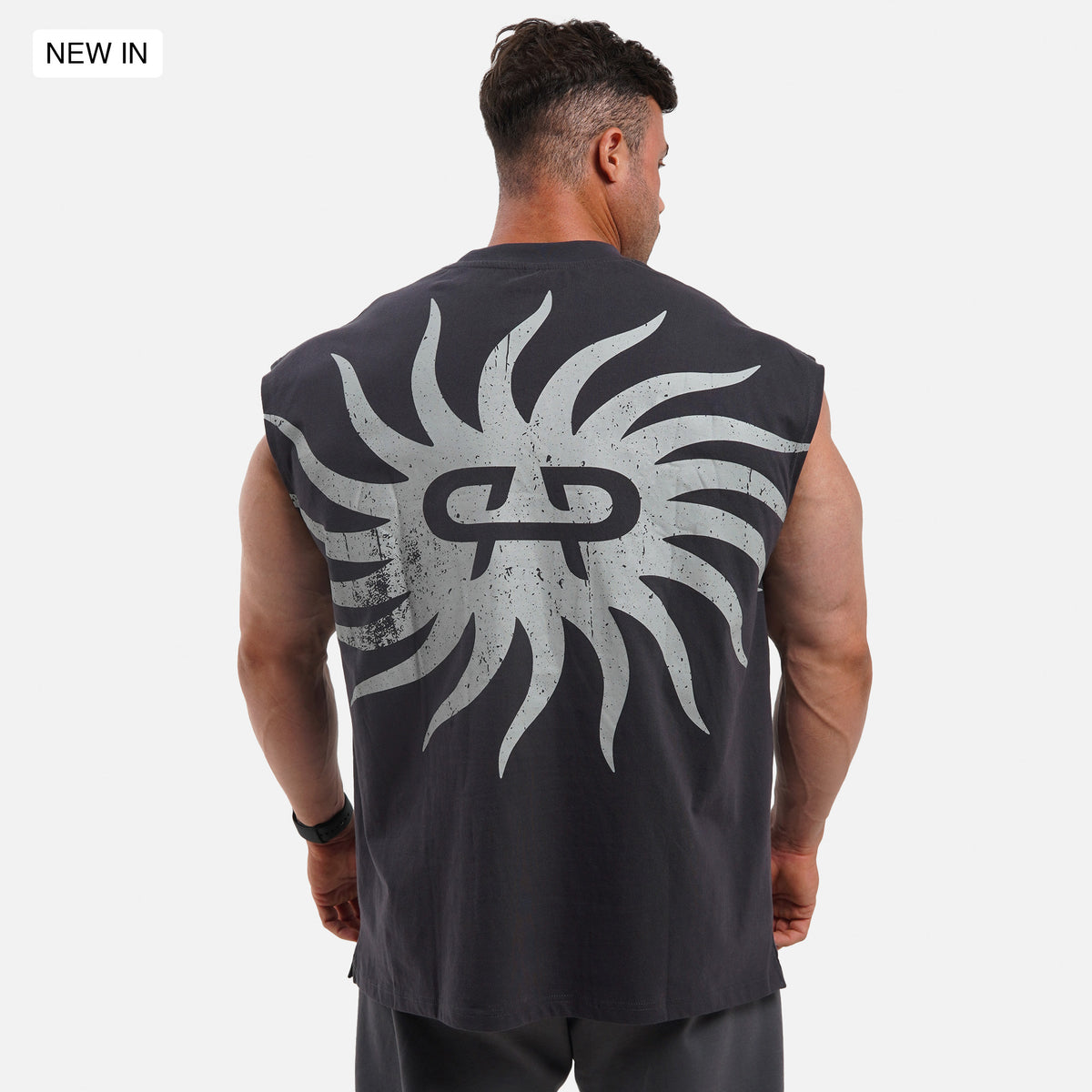 OVERSIZE TANK - CARBON GREY