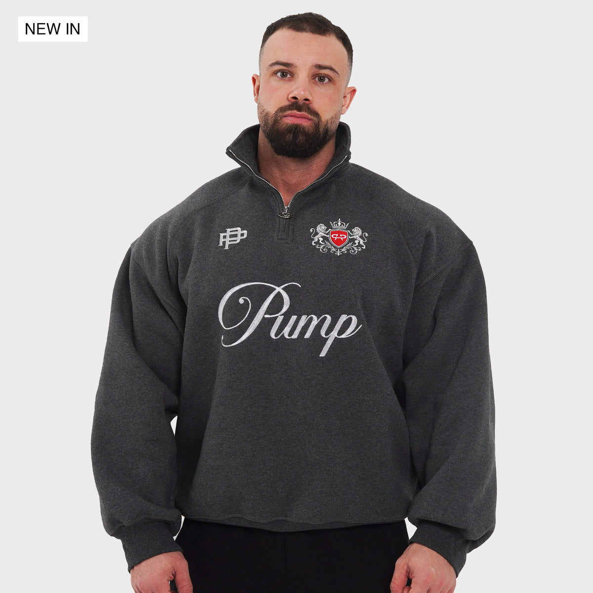 ROYAL HALF ZIP ASH GREY