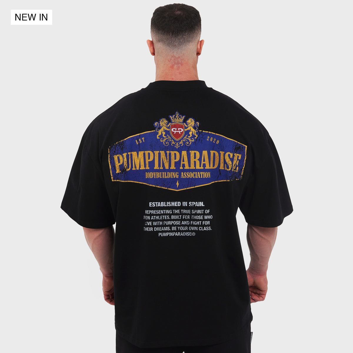 BODYBUILDING ASSOCIATION OVERSIZE - BLACK